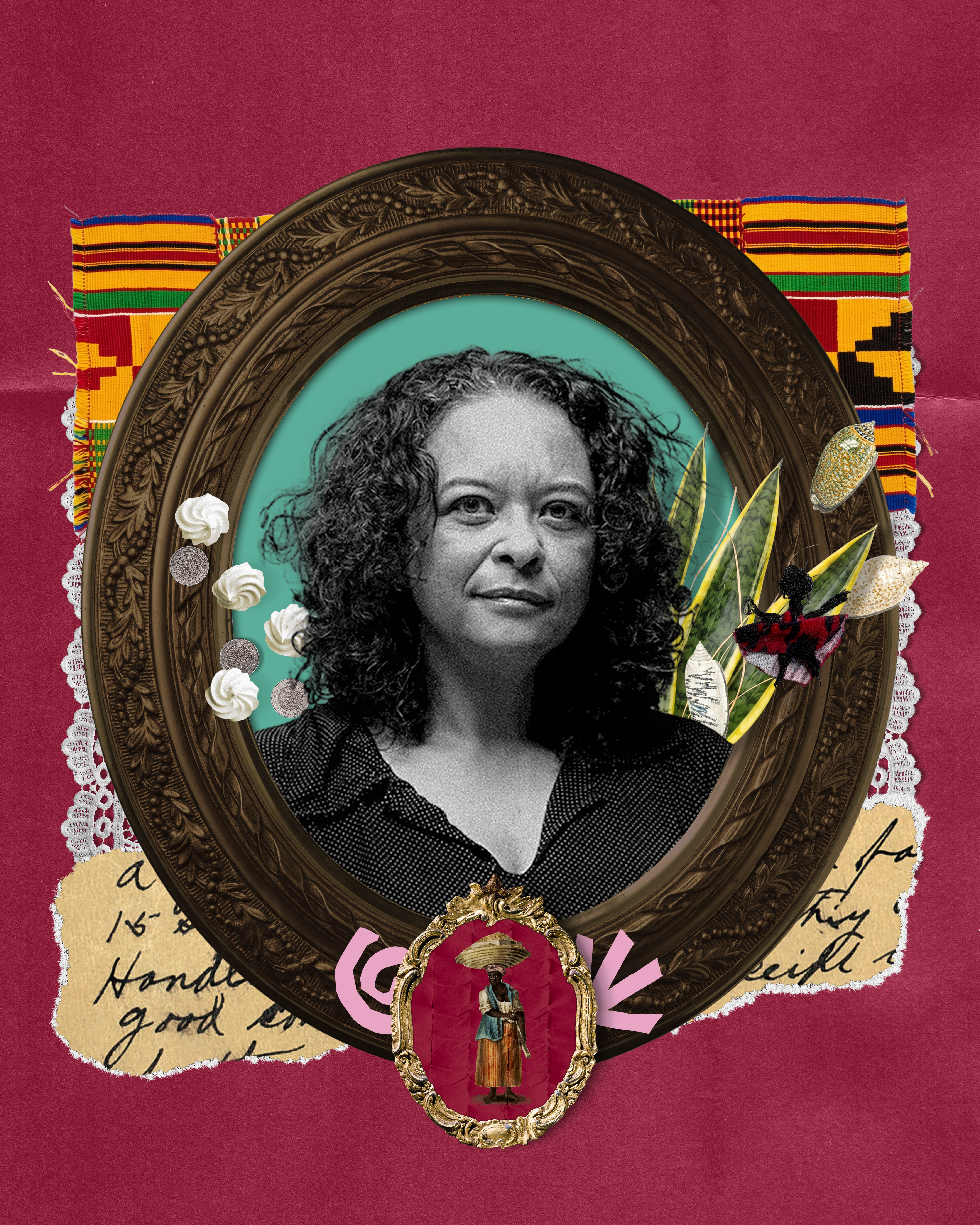 Retrato de Ana Maria Gonçalves na identidade visual da Flup 2026